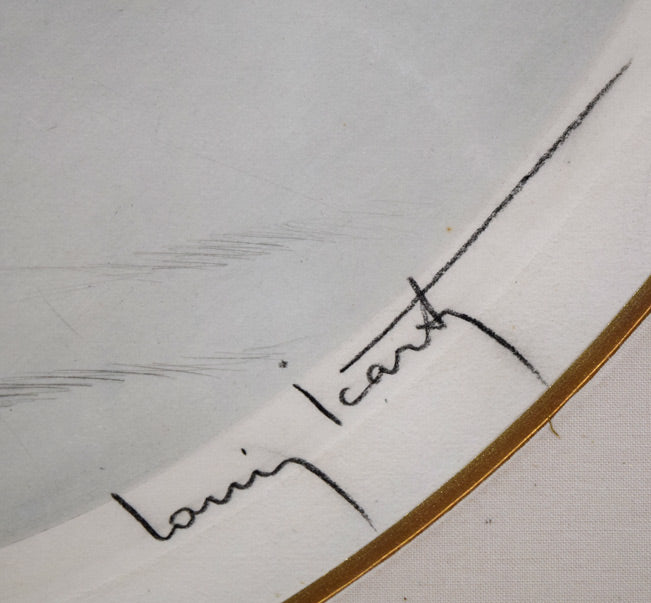 ルイ・イカール「カモメ」銅版画（エッチング）・1926年作　本人直筆鉛筆サイン