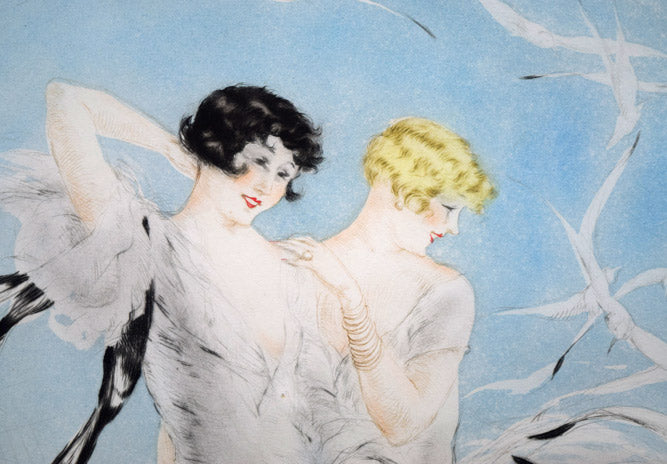 ルイ・イカール「カモメ」銅版画(エッチング)・1926年作 拡大画像1