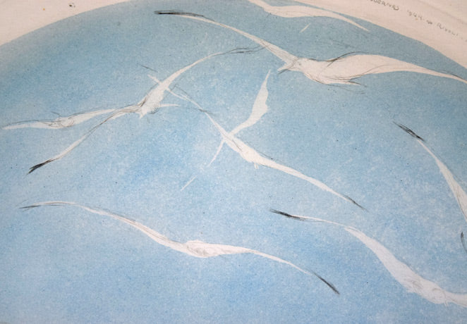 ルイ・イカール「カモメ」銅版画(エッチング)・1926年作 拡大画像3