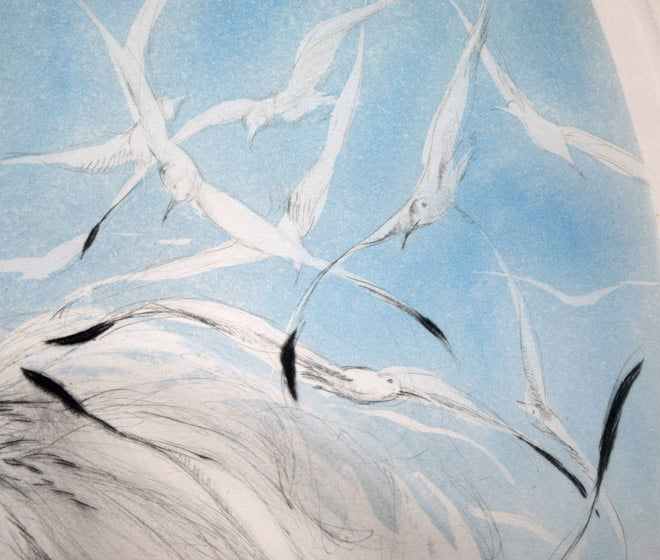 ルイ・イカール「カモメ」銅版画(エッチング)・1926年作 拡大画像5