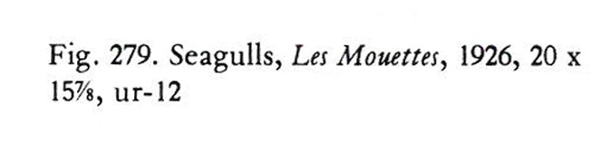 ルイ・イカール「カモメ」銅版画(エッチング)・1926年作 カタログ拡大画像