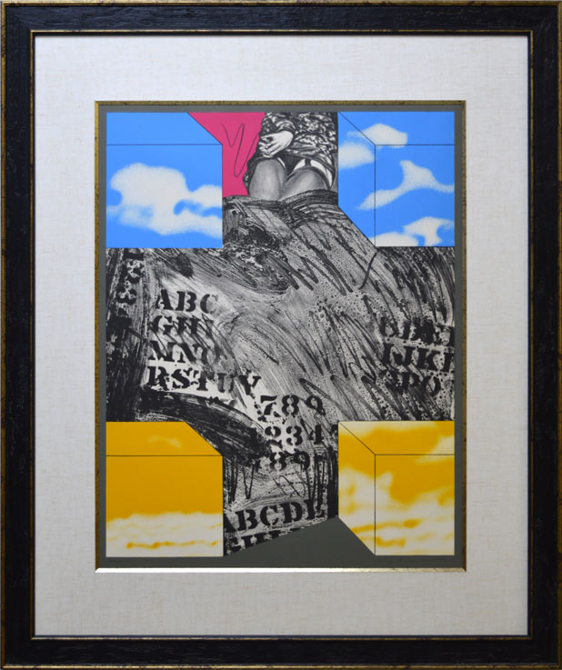 池田満寿夫「裏庭」リトグラフ・1969年作