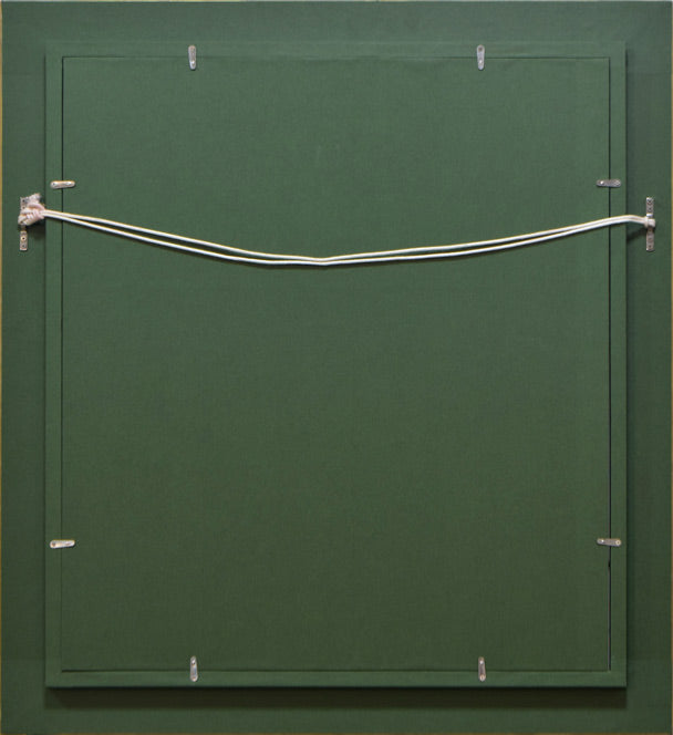 池上啓一「シャルトル大聖堂(フランス)」油絵・F10号 額縁裏側画像