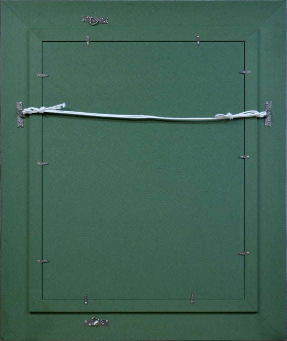 稲垣昌紀「白い服の少女」油絵・P10号 額縁裏側部分