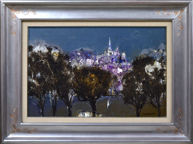 稲垣昌紀「マドリッドの街(スペイン)」油絵・P6号