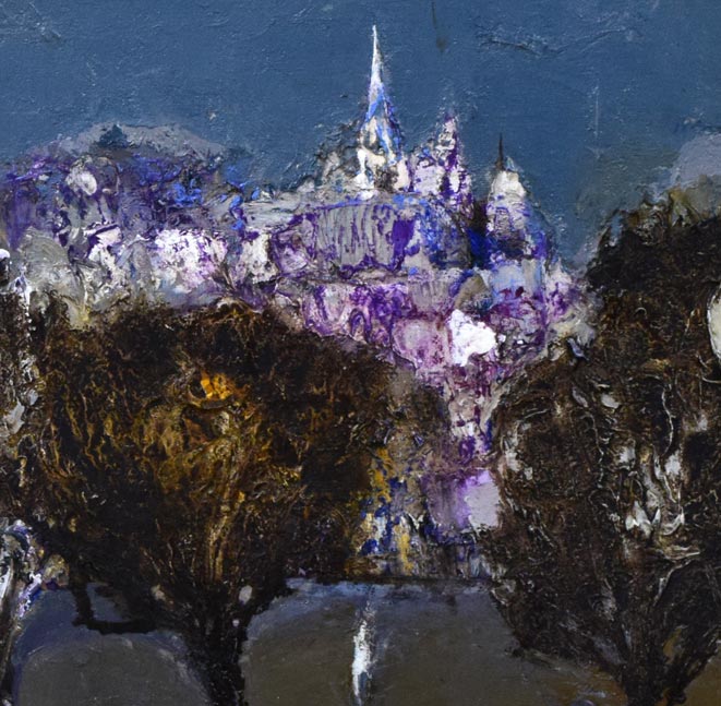 稲垣昌紀「マドリッドの街(スペイン)」油絵・P6号 拡大画像2