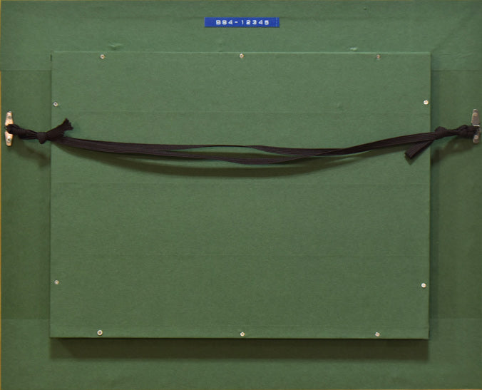 稲垣久治「渋草焼の壺」油絵・F4号 額縁裏側画像