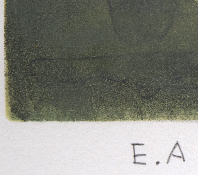 五百住乙人「文鳥」リトグラフ 限定番号(ed,E.A=作家保存版)拡大画像