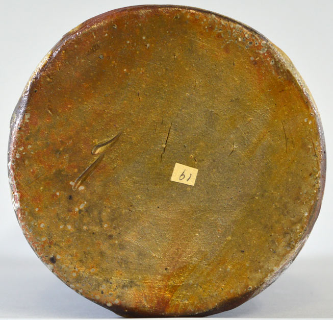 伊勢崎満「伊部耳付花入」備前・共箱7