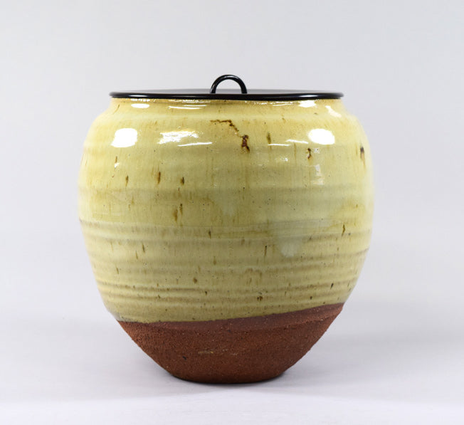 石黒宗麿「灰失透釉壺」清水卯一箱 作品全体拡大画像2