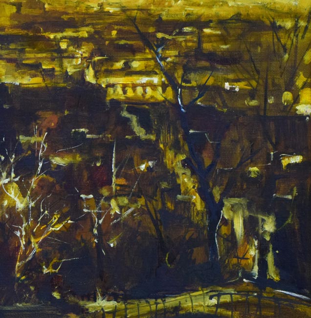 石岡剛「モンマルトル朝景」油絵・F6号 拡大画像3