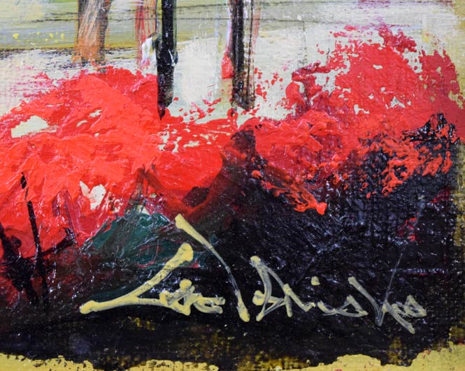 石岡剛「サグラダファミリア(バルセロナ)」油絵・F6号 サイン拡大画像