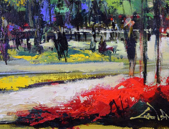 石岡剛「サグラダファミリア(バルセロナ)」油絵・F6号 拡大画像3