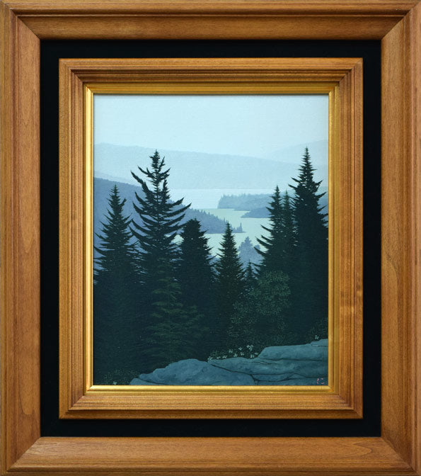 石坂仁良「望」油絵・F3号