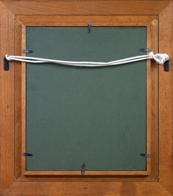 石坂仁良「望」油絵・F3号 額縁裏側部分