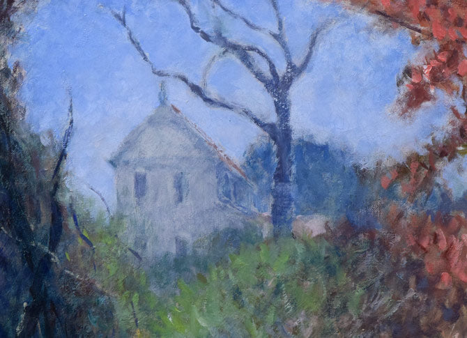 伊藤仁「晩秋木叢(こむら)」油絵・F20号 拡大画像2