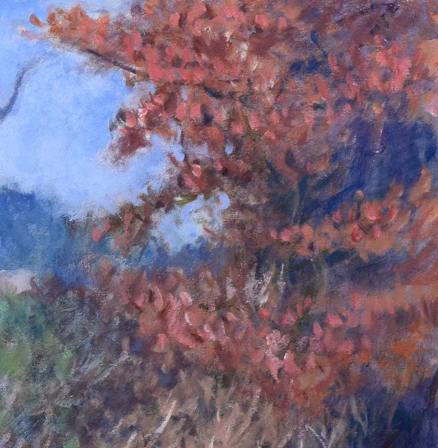 伊藤仁「晩秋木叢(こむら)」油絵・F20号 拡大画像3