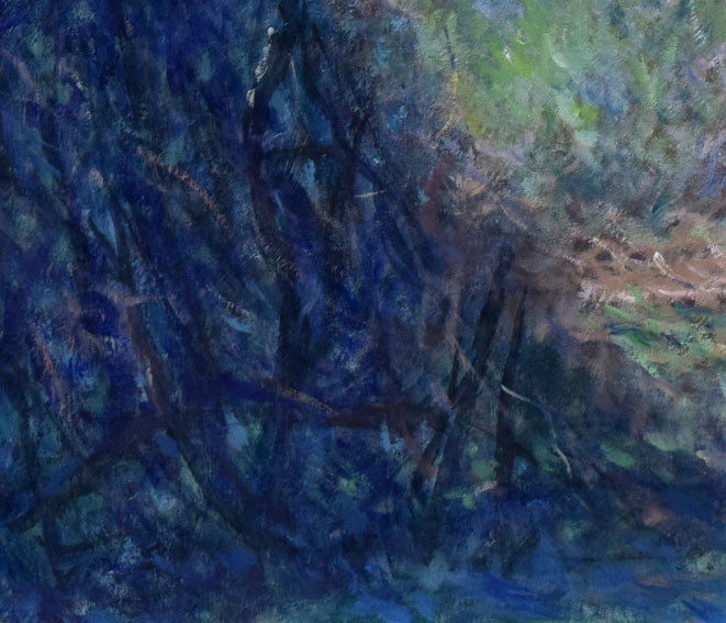 伊藤仁「晩秋木叢(こむら)」油絵・F20号 拡大画像4