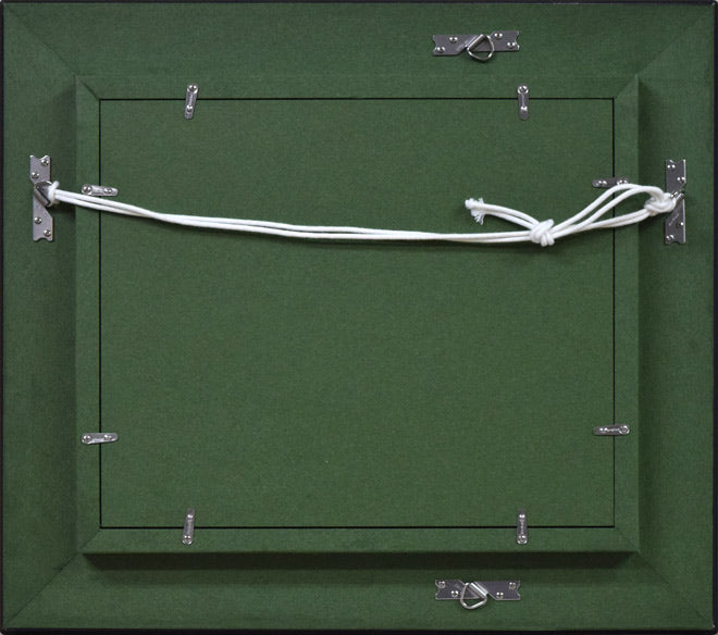 伊藤仁「静物画(さくらんぼ)」油絵・F3号 額縁裏側画像