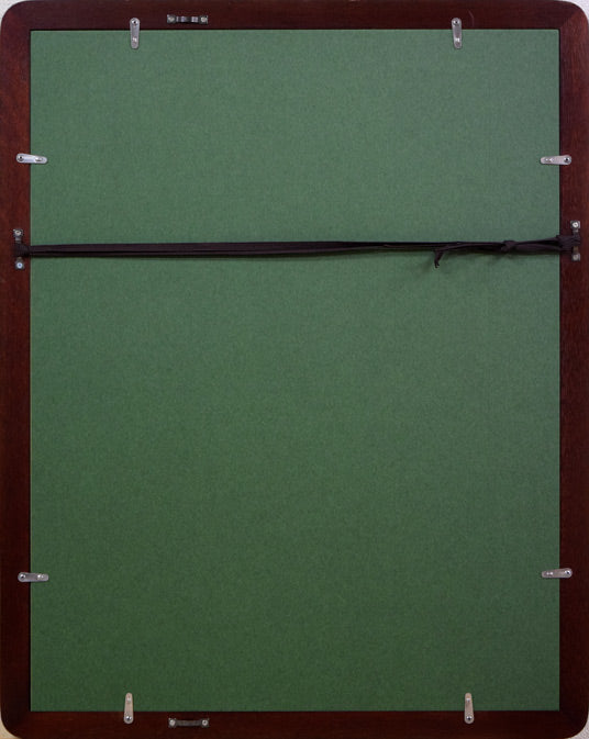 伊藤仁「北海道拓殖銀行本店旧社屋(たくぎん)」銅版画 額縁裏側部分