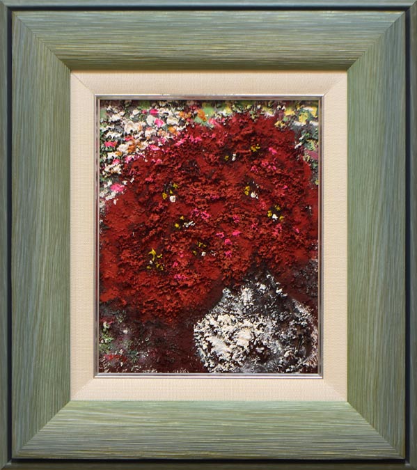 伊藤佳「花」油絵・F3号