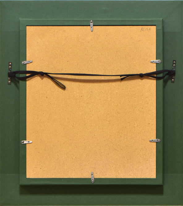 伊藤佳「花」油絵・F3号 額縁裏側画像