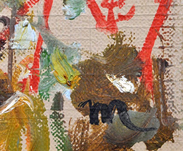 伊東将夫「りんどう」油絵・SM サイン拡大画像