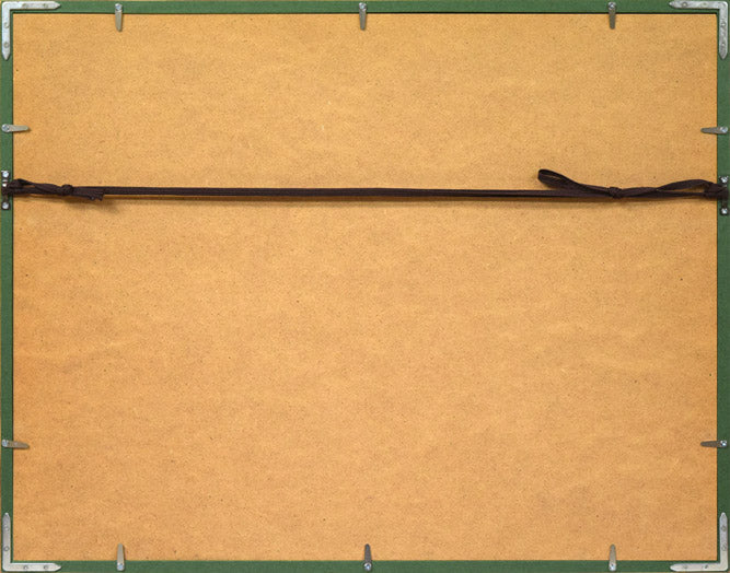 伊藤晴二「摩周湖」シルクスクリーン版画 額縁裏側画像