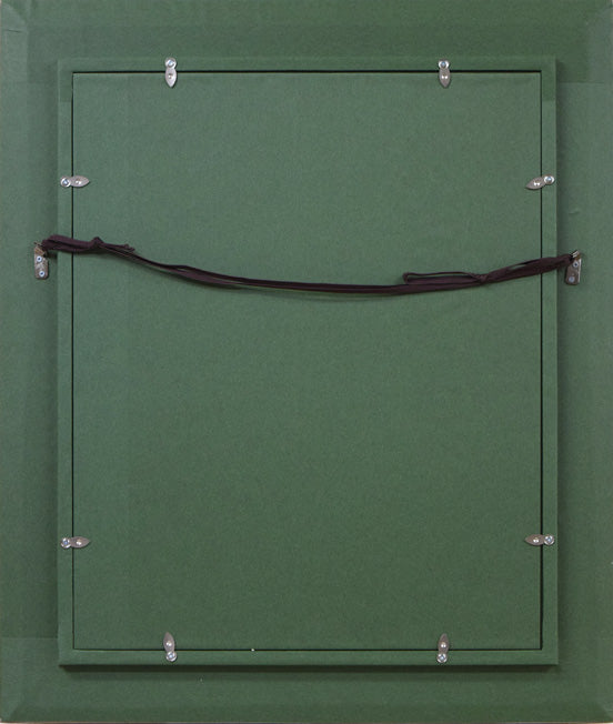 伊藤正「ライラック」油絵・F6号 額縁裏側画像