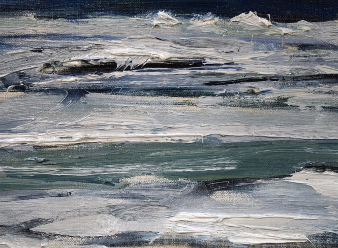 伊藤正「流氷」油絵・F8号 拡大画像4