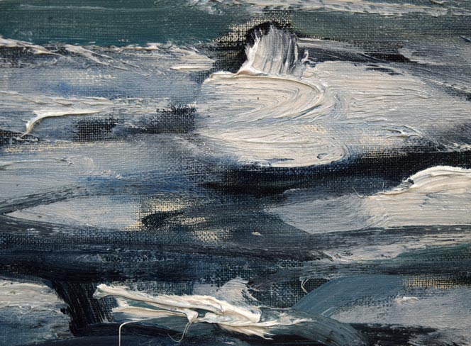 伊藤正「流氷」油絵・F8号 拡大画像7