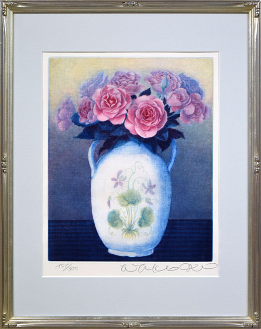 伊藤倭子「バラ」銅版画