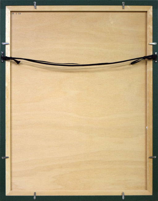 伊藤倭子「バラ」銅版画 額縁裏側画像