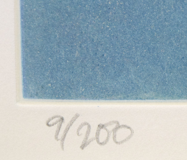 伊藤倭子「三色菫」銅版画 限定番号(ed,9/200)拡大画像