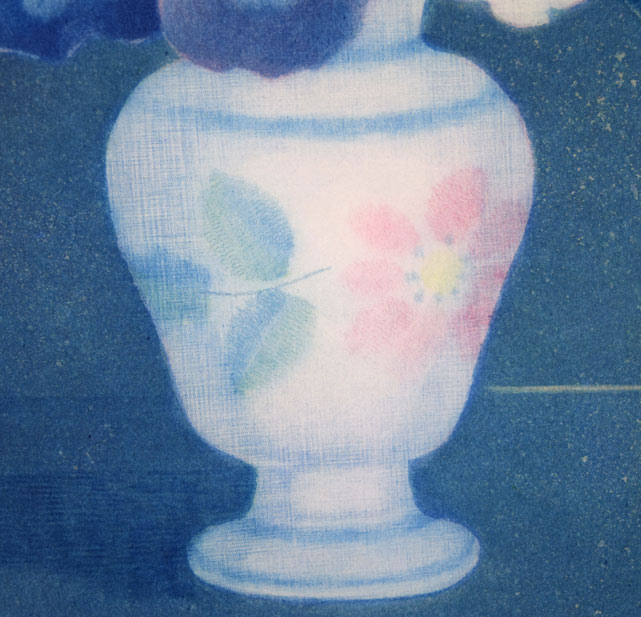 伊藤倭子「三色菫」銅版画 拡大画像3