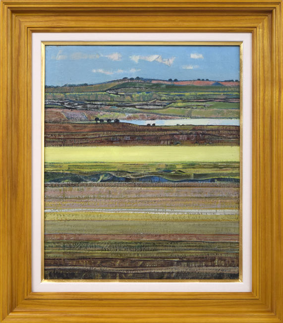 岩船修三「丘」油絵・F8号