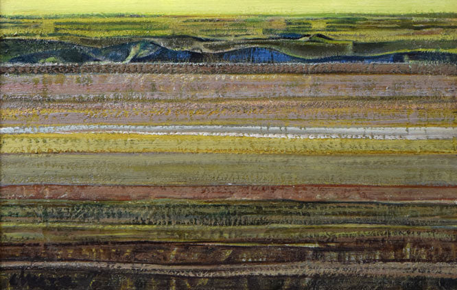 岩船修三「丘」油絵・F8号 拡大画像2