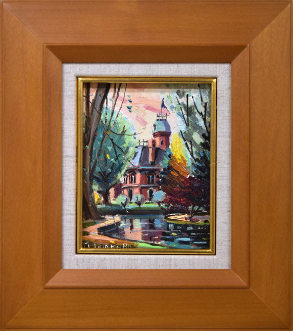 岩倉三喜生「道庁」油絵・F0号