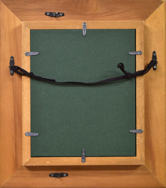 岩倉三喜生「道庁」油絵・F0号 額縁裏側画像