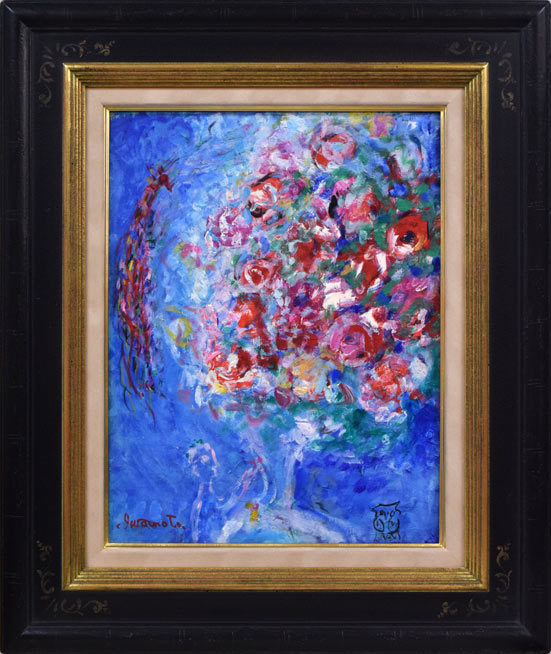 岩本英希「花束」油絵・F6号