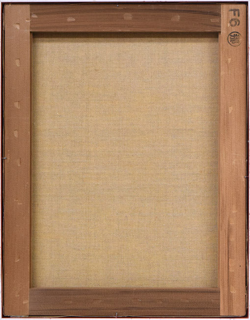 岩本英希「花束」油絵・F6号 キャンバス裏側画像