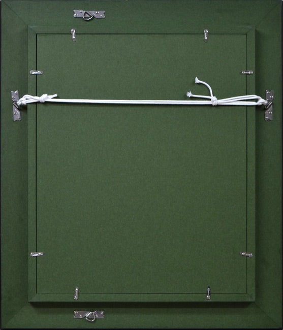 岩本英希「花束」油絵・F6号 額縁裏側画像