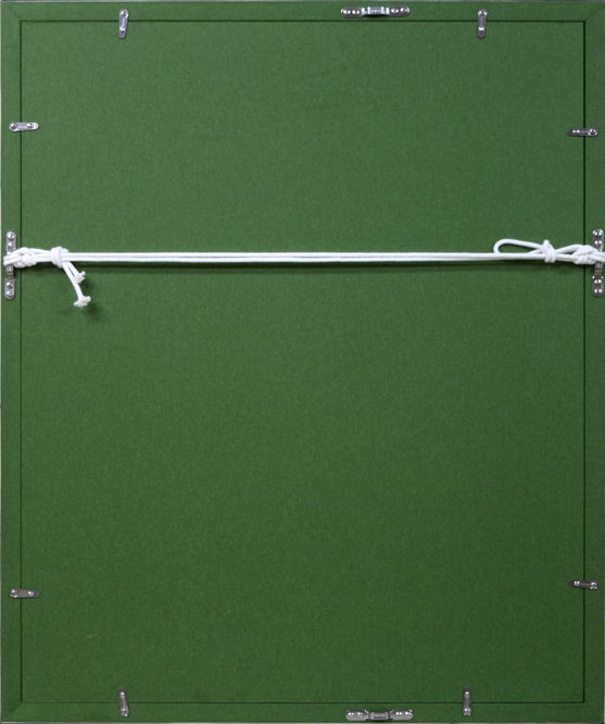 岩本英希「花と果実」油絵・F6号 額縁裏側画像