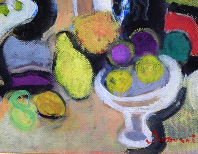 岩本英希「静物画」油絵・F3号 拡大画像2