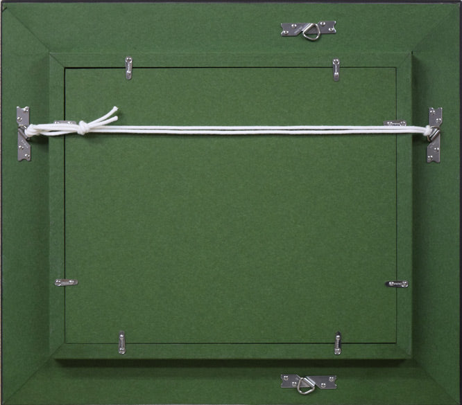 岩本英希「静物画」油絵・F3号 額縁裏側画像