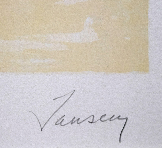 ジャン・ジャンセン(Jean Jansem)「ジェニー」リトグラフ 本人直筆鉛筆サイン拡大