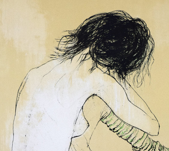 ジャン・ジャンセン(Jean Jansem)「ジェニー」リトグラフ 拡大画像1