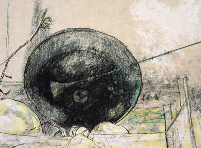 ジャンセン「ローマ秤のある静物」リトグラフ 拡大画像2