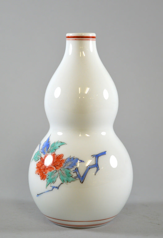 十三代 酒井田柿右衛門「錦菊文花瓶」共箱 5