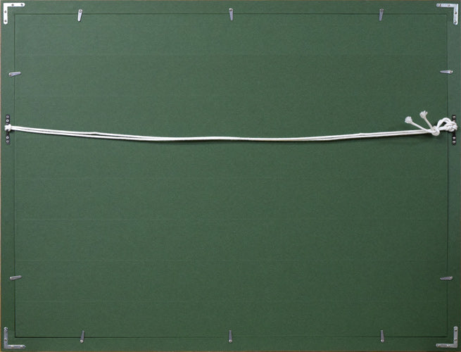 鶴十帆「ローマ」水彩画・10号 額縁裏側画像